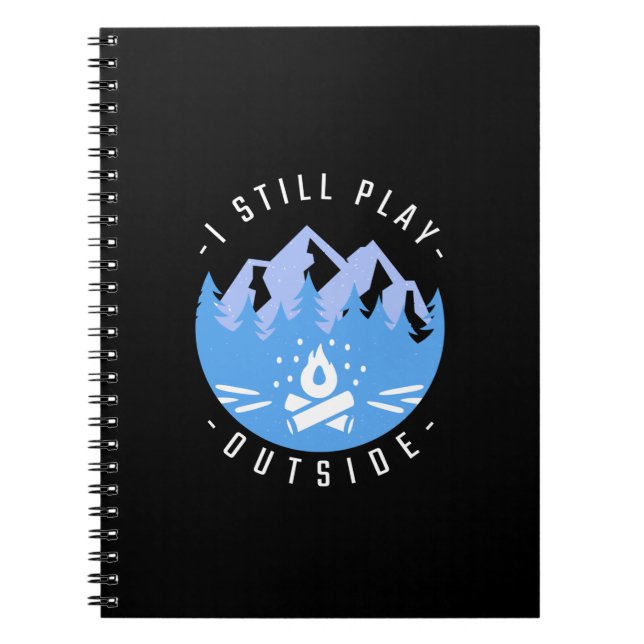 Funny Camping Quote Vacation Gift Notebook (Front)