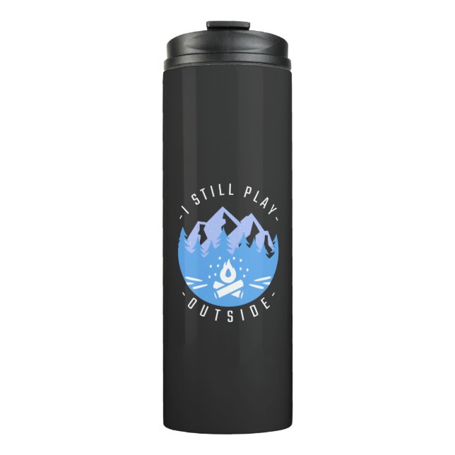 Funny Camping Quote Vacation Gift Thermal Tumbler (Front)