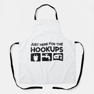 Funny Camping RV Caravan Motorhome Just Here For T Apron