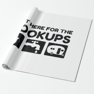 Funny Camping RV Caravan Motorhome Just Here For T Wrapping Paper