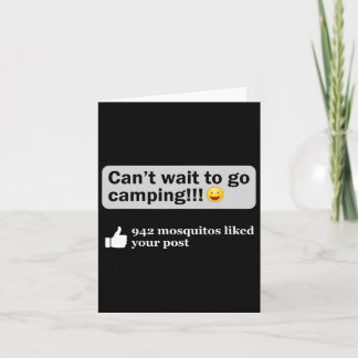 Funny Camping Saying Humour Outdoorsy Joke Camp Ge Card