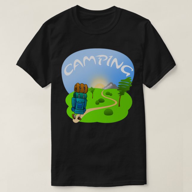Funny camping T-Shirt (Design Front)