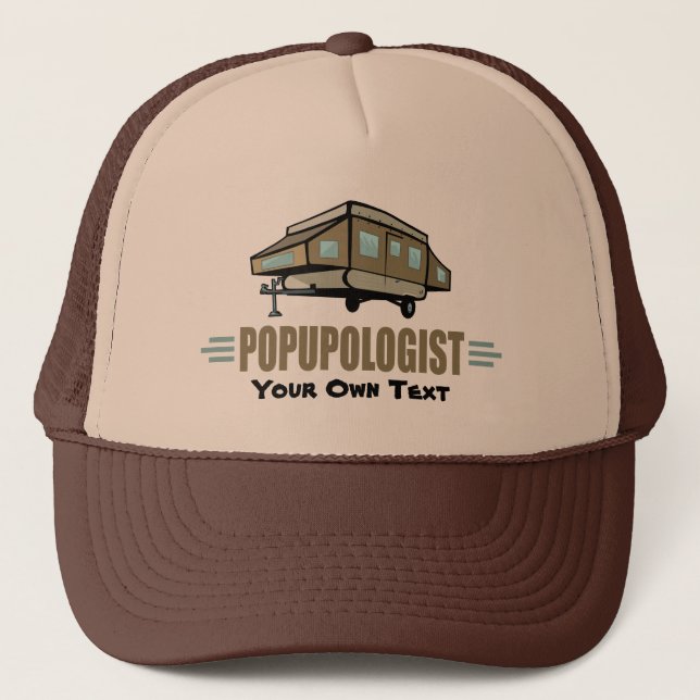 Funny Camping Trucker Hat (Front)