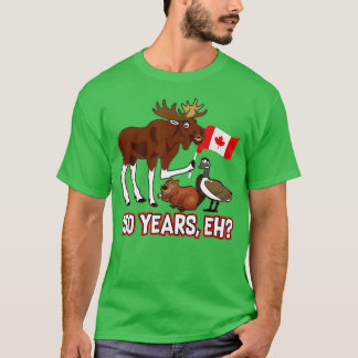 Funny Canada Day 150 Years  with Moose Beaver Goos T-Shirt