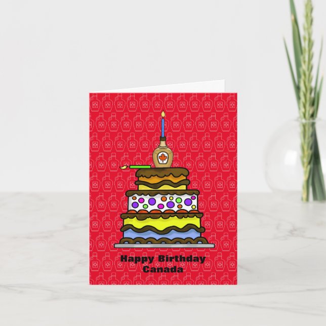 Funny Canada Day Birthday Card (Front)