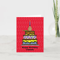 Funny Canada Day Birthday Card