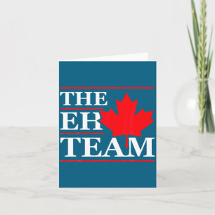 Funny Canada Eh Team Canadian Comedy Sarcasm Map  Card