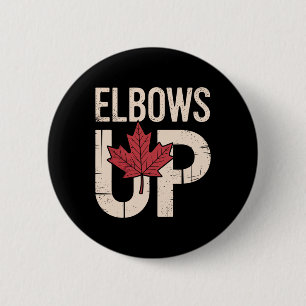 Funny Canada Meme Elbows Up (1)  6 Cm Round Badge