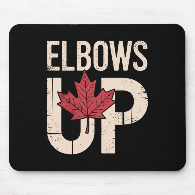 Funny Canada Meme Elbows Up (1)  Mouse Pad (Front)