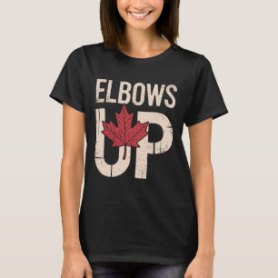 Funny Canada Meme Elbows Up (1)  T-Shirt