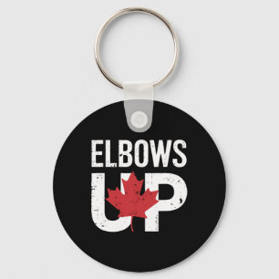 Funny Canada Meme Elbows Up Key Ring