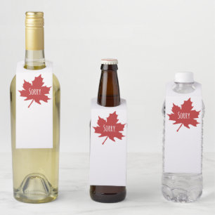 Funny Canadian Bottle Tag