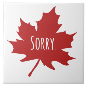 Funny Canadian Ceramic Tile