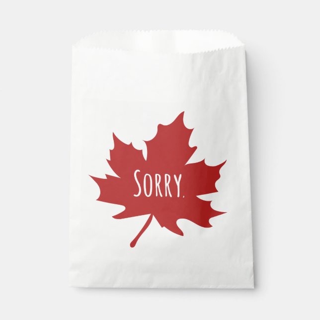 Funny Canadian Favour Bag (Front)