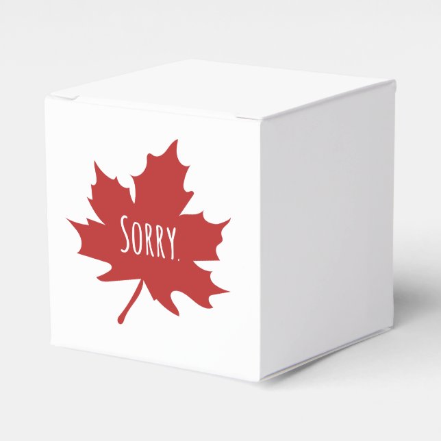 Funny Canadian Favour Box (Front Side)