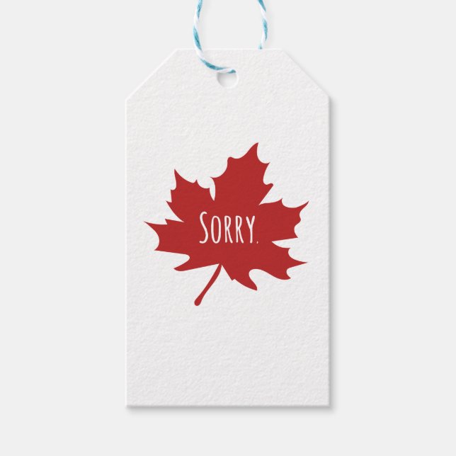 Funny Canadian Gift Tags (Front)