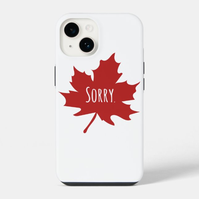 Funny Canadian iPhone Case (Back)
