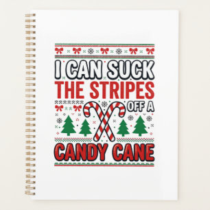 Funny Candy Cane Christmas Sweater Planner