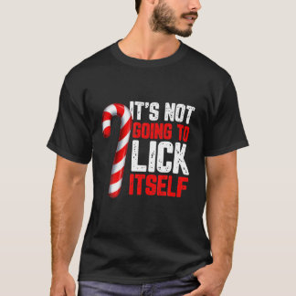 Funny Candy Cane Inappropriate Adult Humour Christ T-Shirt