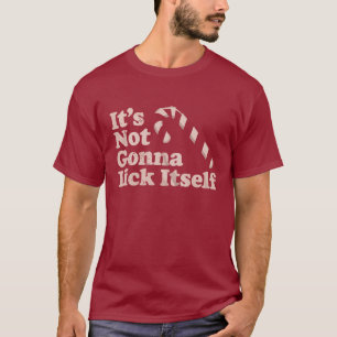 Funny Candy Cane Lick Itself Christmas T-Shirt