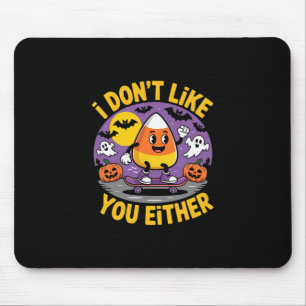 Funny Candy Corn Halloween Skateboarding Gift  Mouse Pad