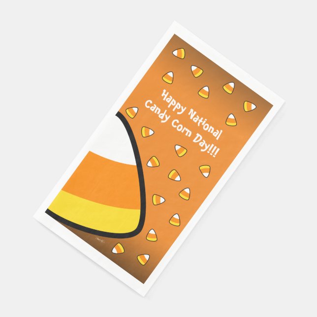 Funny Candy Corn Napkin (Corner)