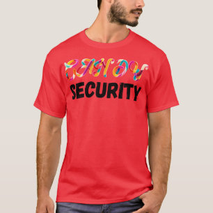 Funny Candy Security Halloween Costume Humourous L T-Shirt