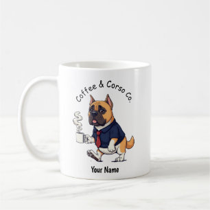 Funny Cane Corso Dog Business Suit Coffee Mug