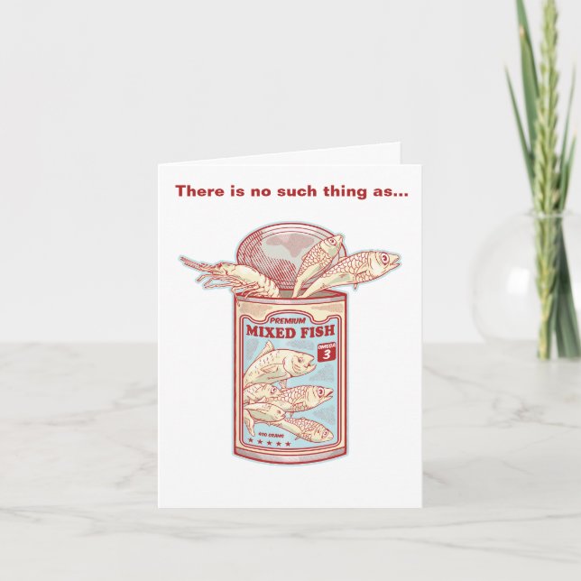Funny canned fish card (Front)