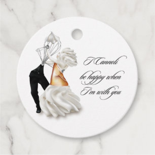 Funny Cannoli Italian Wedding Favour Tags