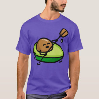 Funny canoe canoeing avocado pun kayak rowing T-Shirt