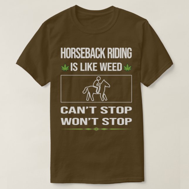 Funny Cant Stop Horseback Riding Horse Riding  T-Shirt (Design Front)