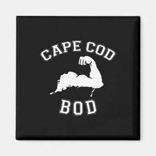Funny Cape Cod Bod Machusetts Summer Beach Fitness Magnet