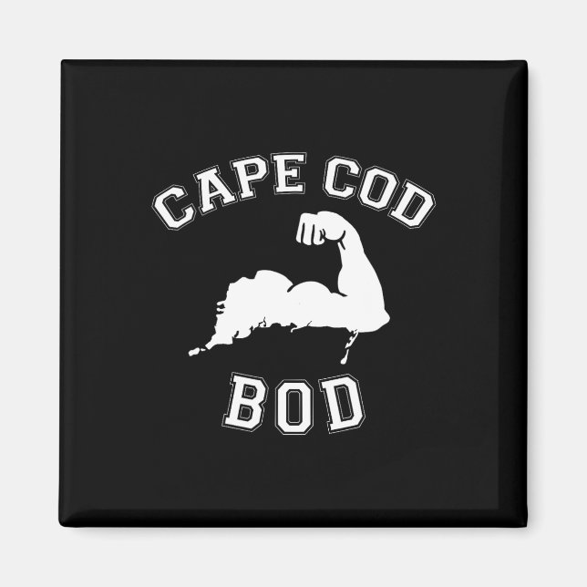 Funny Cape Cod Bod Machusetts Summer Beach Fitness Magnet (Front)
