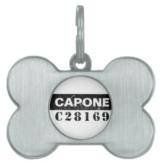 Funny Capone Pet Name Tag