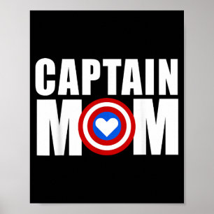 Funny captain mum superhero mother's day 2022  poster
