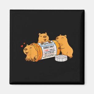 Funny Capybara Anti Depressant Zoo Boys Girls Kids Magnet