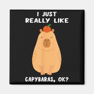 Funny Capybara Art For Men Women Kids Rodent Capyb Magnet
