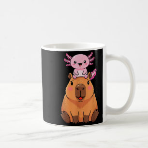 Funny Capybara Axolotl Kawaii Kids Boys Girls Anim Coffee Mug