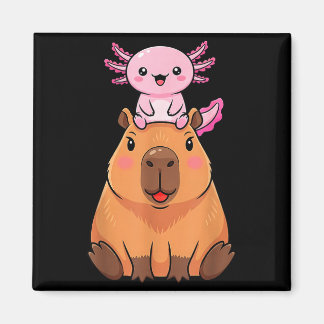 Funny Capybara Axolotl Kawaii Kids Boys Girls Anim Magnet