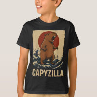 Funny Capybara Boys Girls Kids Mens Capyzilla 