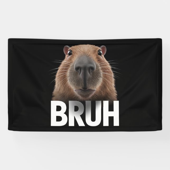 Funny Capybara Bruh  Banner (Horizontal)