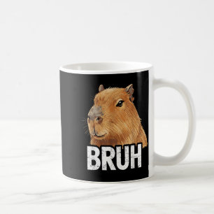 Funny Capybara Bruh Coffee Mug