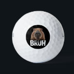 Funny Capybara Bruh  Golf Balls<br><div class="desc">Funny Capybara Bruh</div>