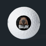 Funny Capybara Bruh  Golf Balls<br><div class="desc">Funny Capybara Bruh</div>