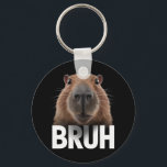 Funny Capybara Bruh  Key Ring<br><div class="desc">Funny Capybara Bruh</div>