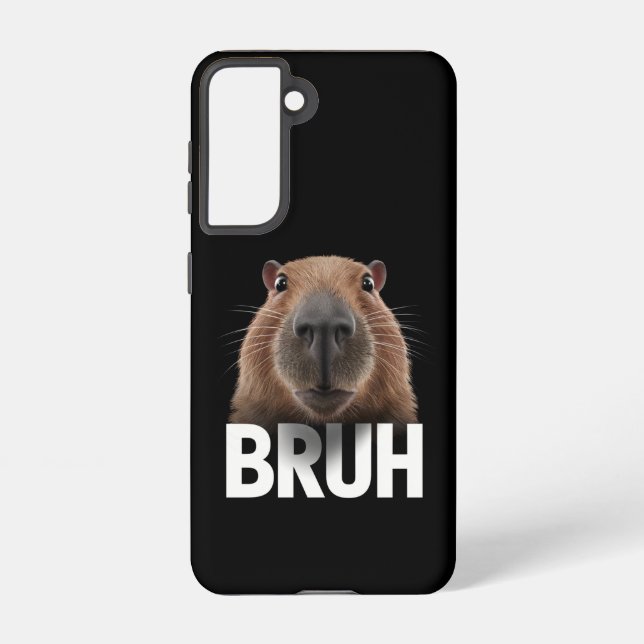 Funny Capybara Bruh  Samsung Galaxy S21 Case (Back)