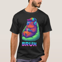 Funny Capybara Bruh Video Games Lovers
