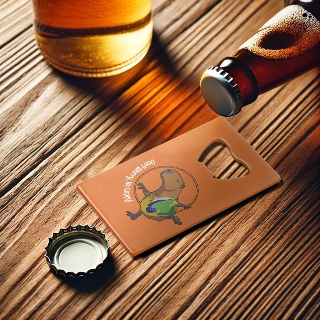 Funny Capybara Don't Worry Be Cappy! Hoop Cartoon (Creator Uploaded)