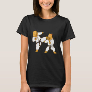 Funny Capybara fight Material Arts Karate MMA Kick T-Shirt